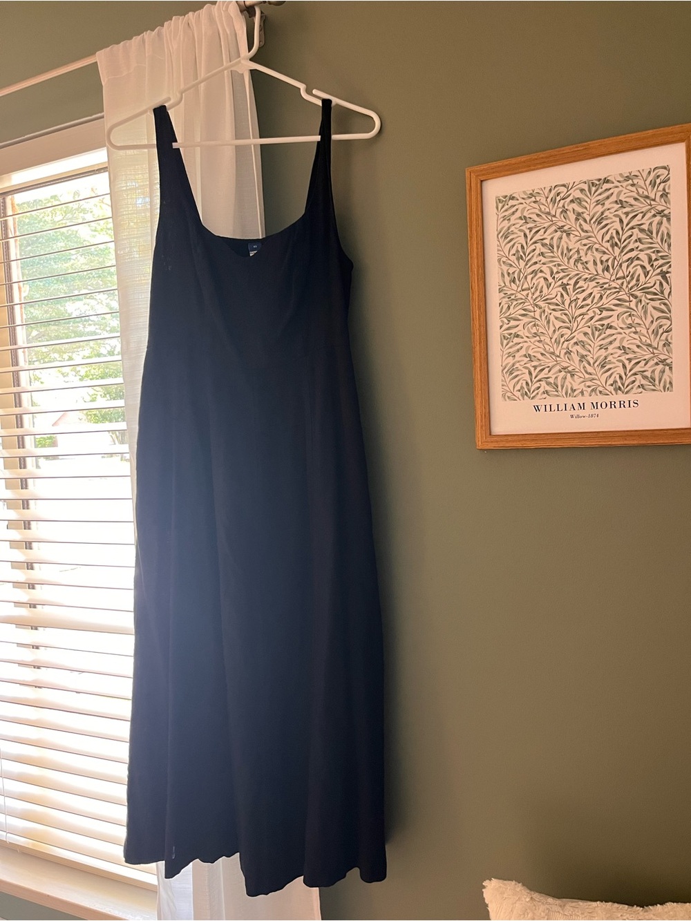 Old Navy Black Maxi linen Dress